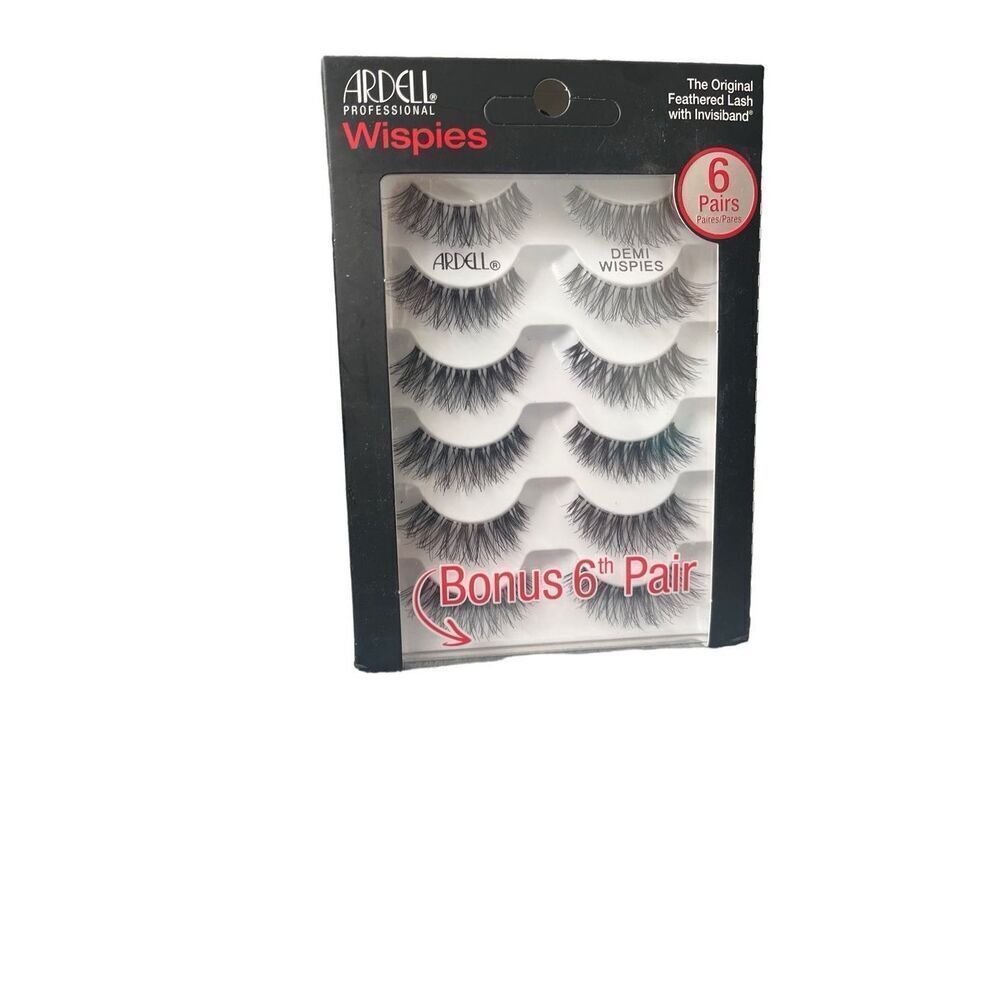 6 pair Ardell Professional Lashes Wispies